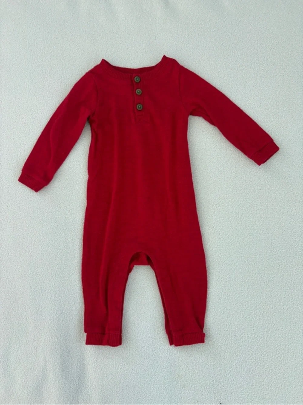 Old Navy Red Infant Knit Onesie Romper